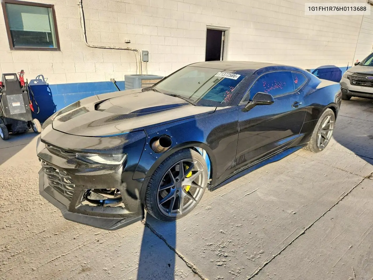 CHEVROLET CAMARO 2017, VIN 1G1FH1R76H0113688