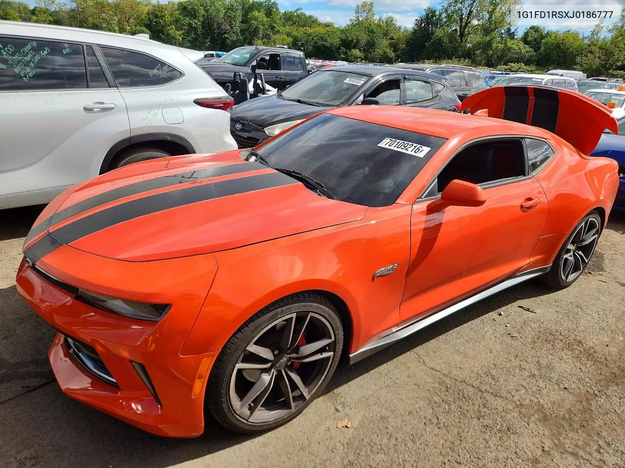 CHEVROLET CAMARO 2018, VIN 1G1FD1RSXJ0186777
