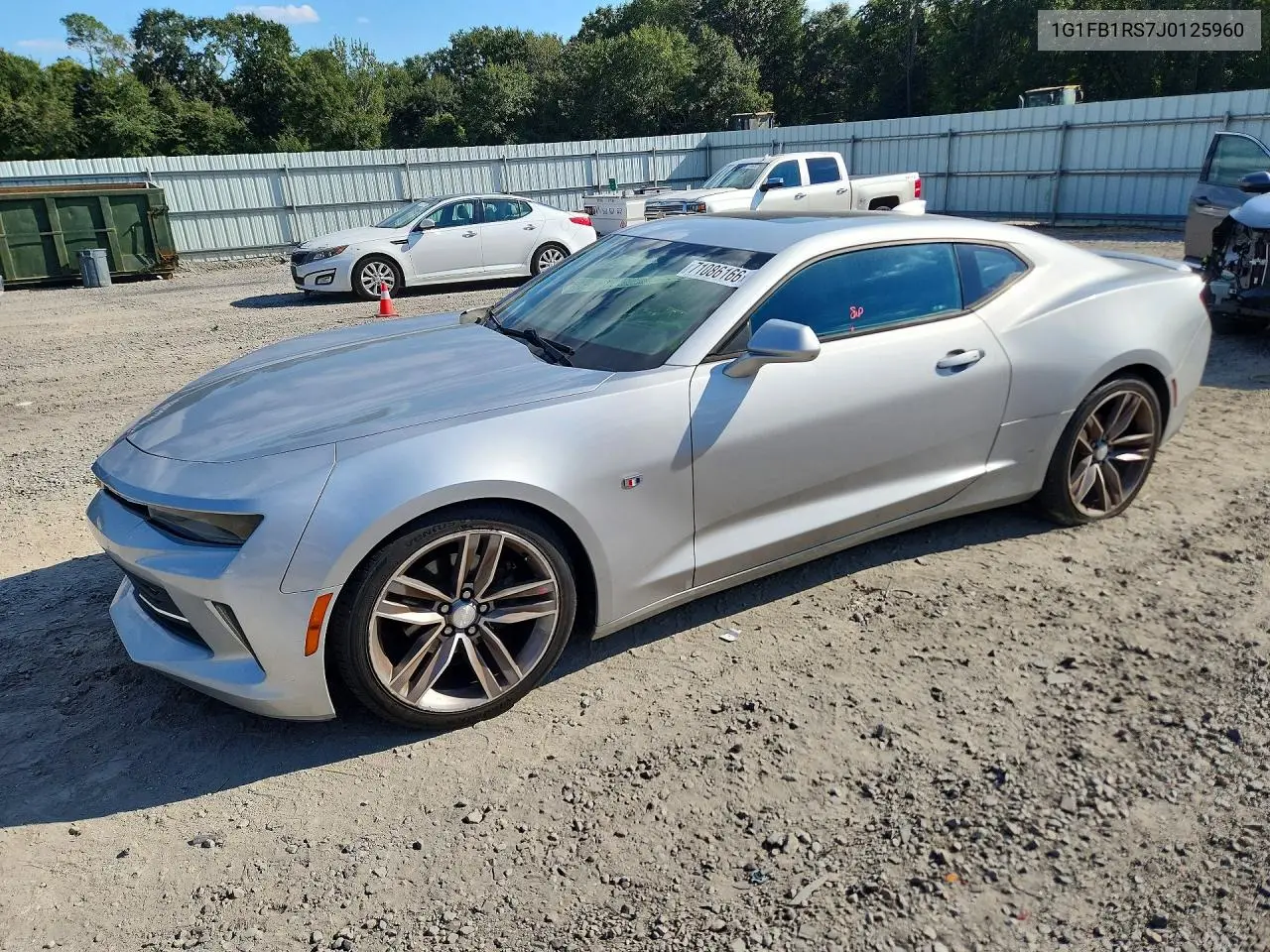 CHEVROLET CAMARO 2018, VIN 1G1FB1RS7J0125960