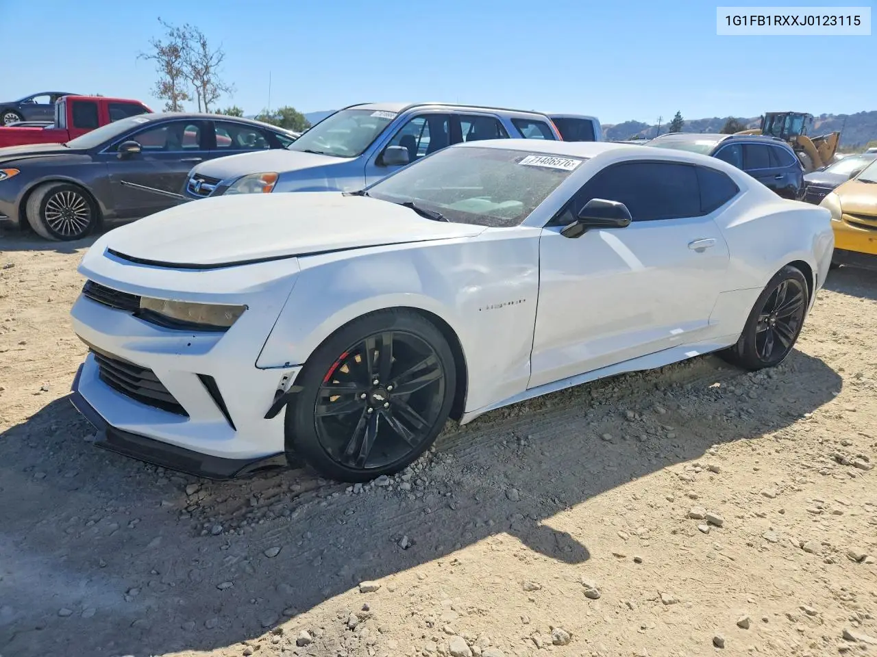 CHEVROLET CAMARO 2018, VIN 1G1FB1RXXJ0123115