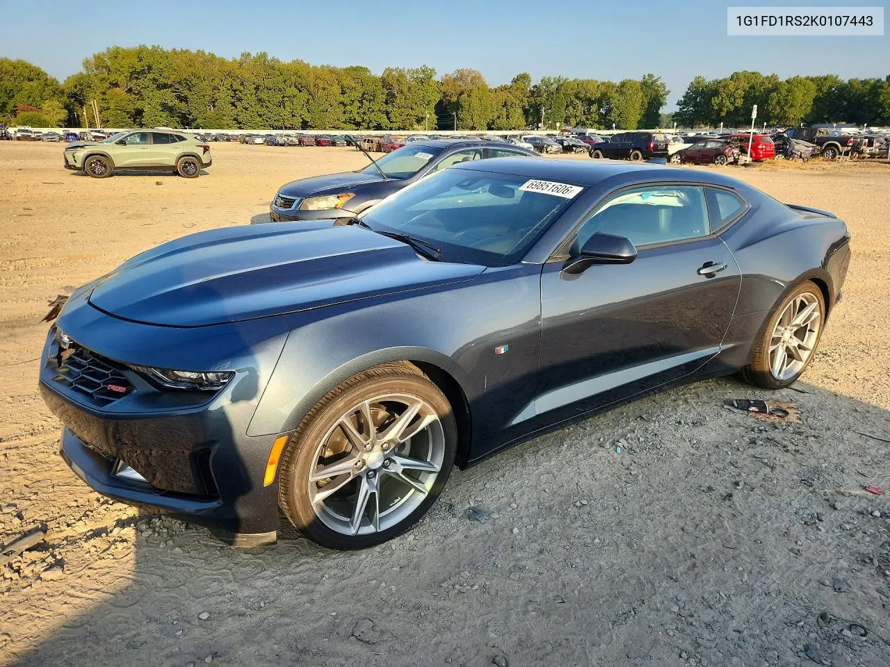 CHEVROLET CAMARO 2019, VIN 1G1FD1RS2K0107443
