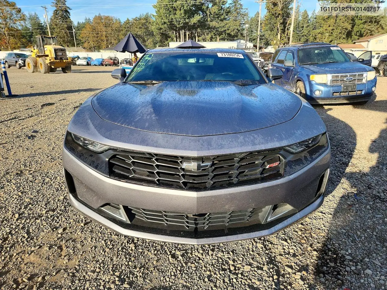 2019 CHEVROLET CAMARO VIN 1G1FD1RS1K0140787 — фото 5