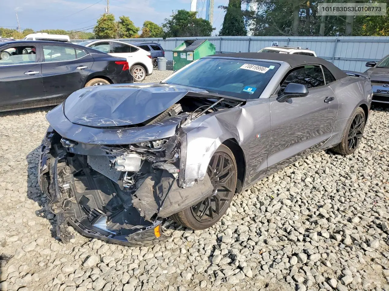 CHEVROLET CAMARO 2020, VIN 1G1FB3DS3L0108773