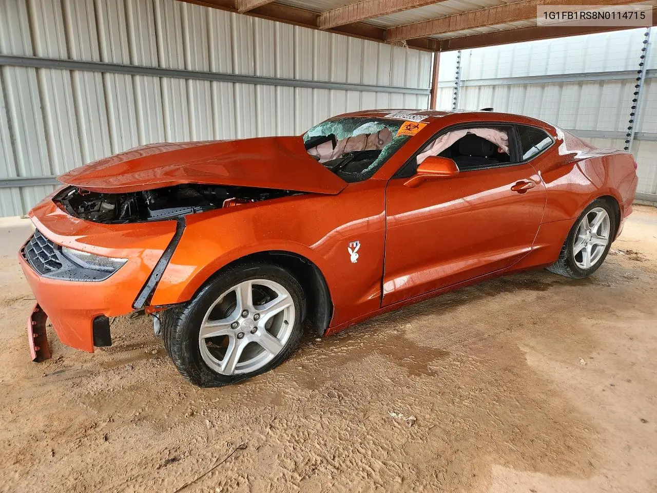 CHEVROLET CAMARO 2022, VIN 1G1FB1RS8N0114715