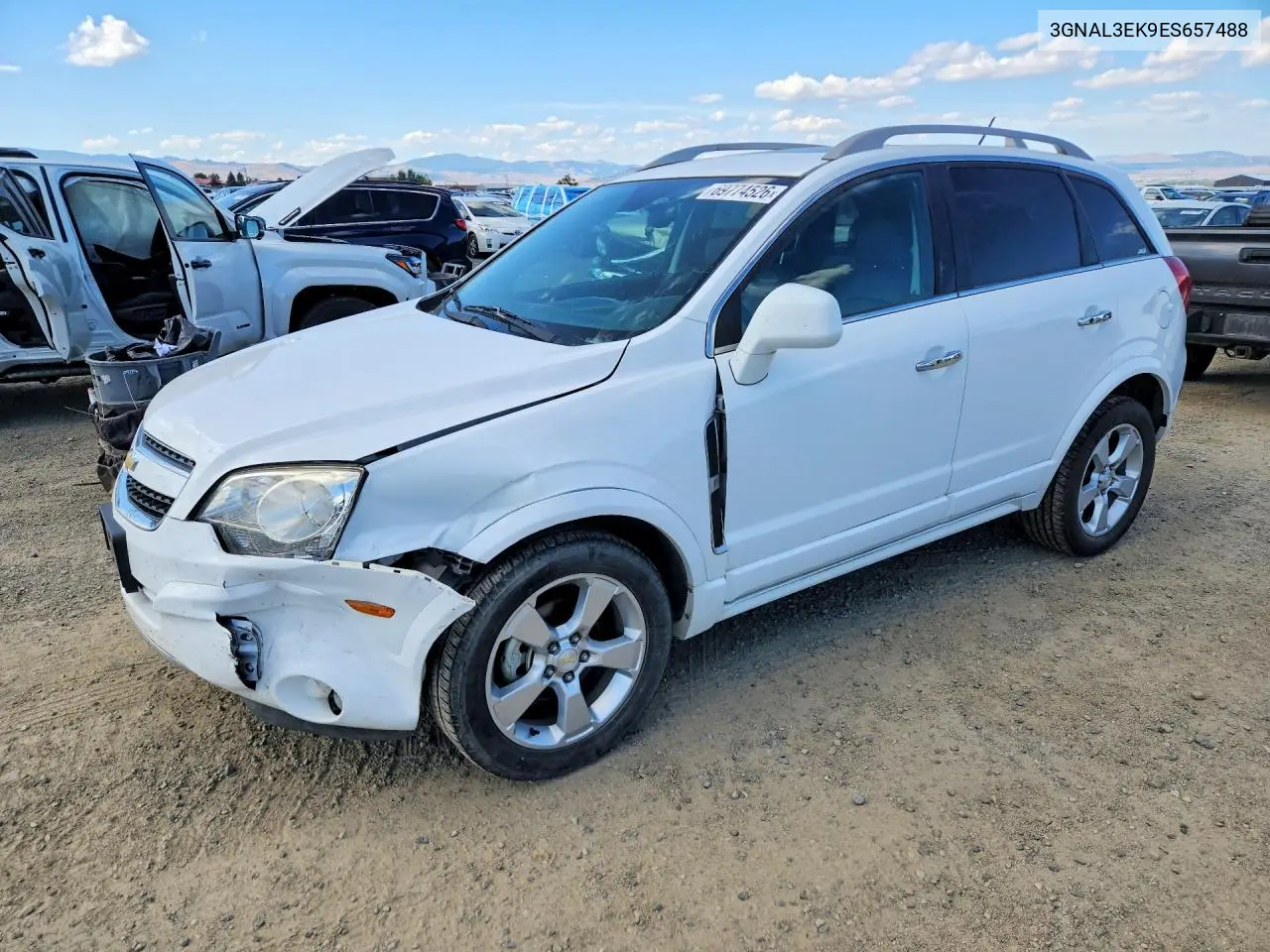 CHEVROLET CAPTIVA 2014, VIN 3GNAL3EK9ES657488