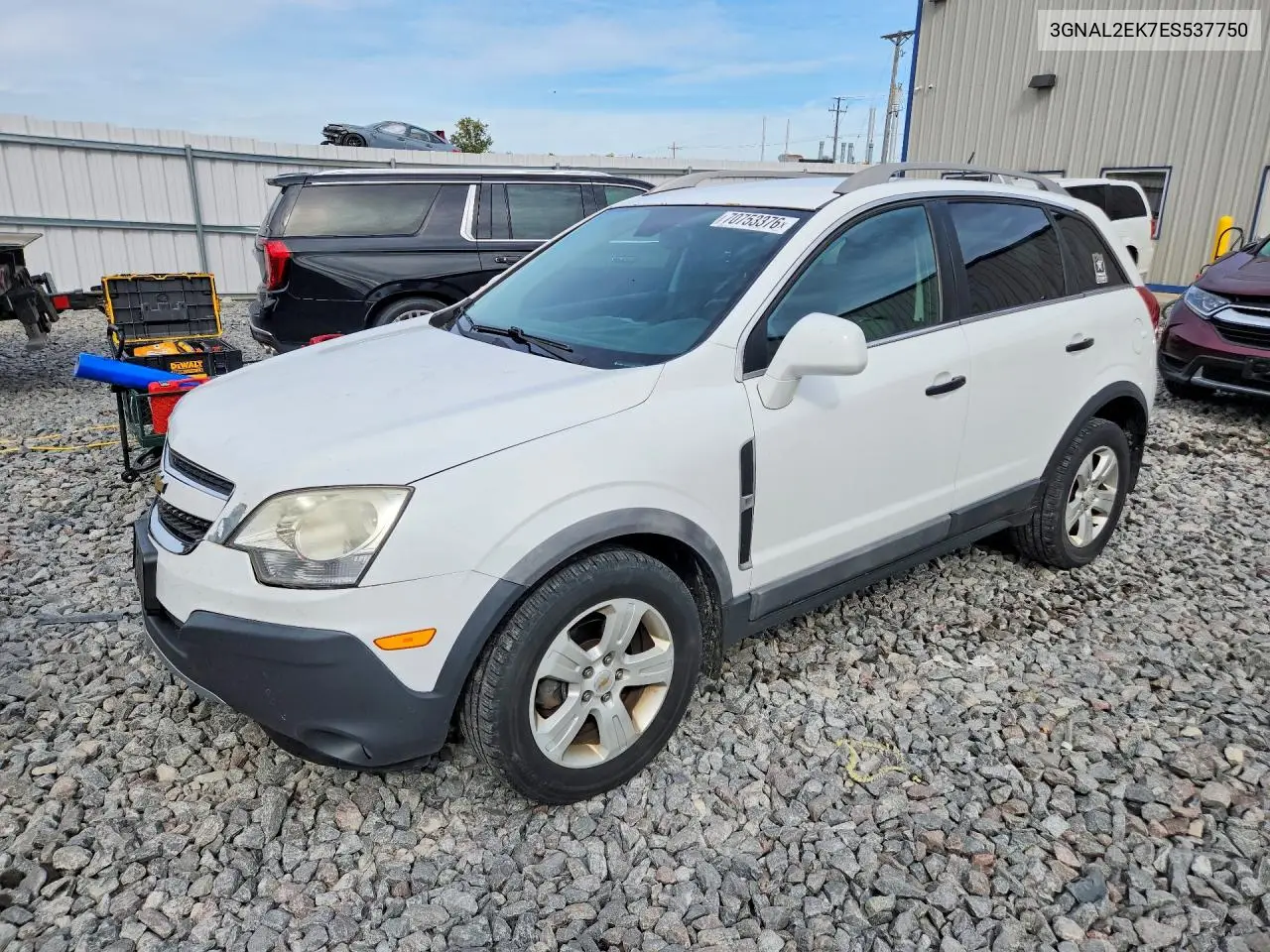 CHEVROLET CAPTIVA 2014, VIN 3GNAL2EK7ES537750