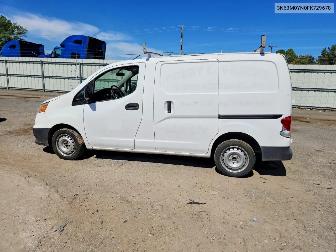 2015 CHEVROLET CITY EXPRESS VIN 3N63M0YN0FK729678 — фото 2