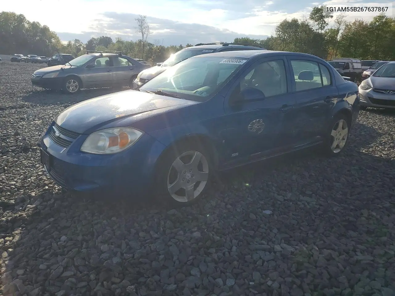CHEVROLET COBALT 2006, VIN 1G1AM55B267637867