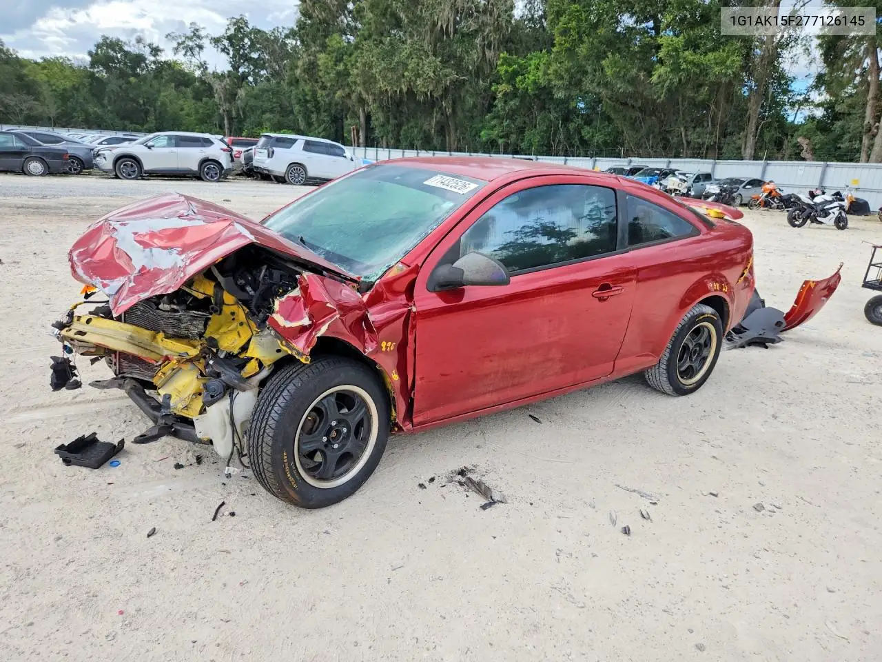 CHEVROLET COBALT 2007, VIN 1G1AK15F277126145