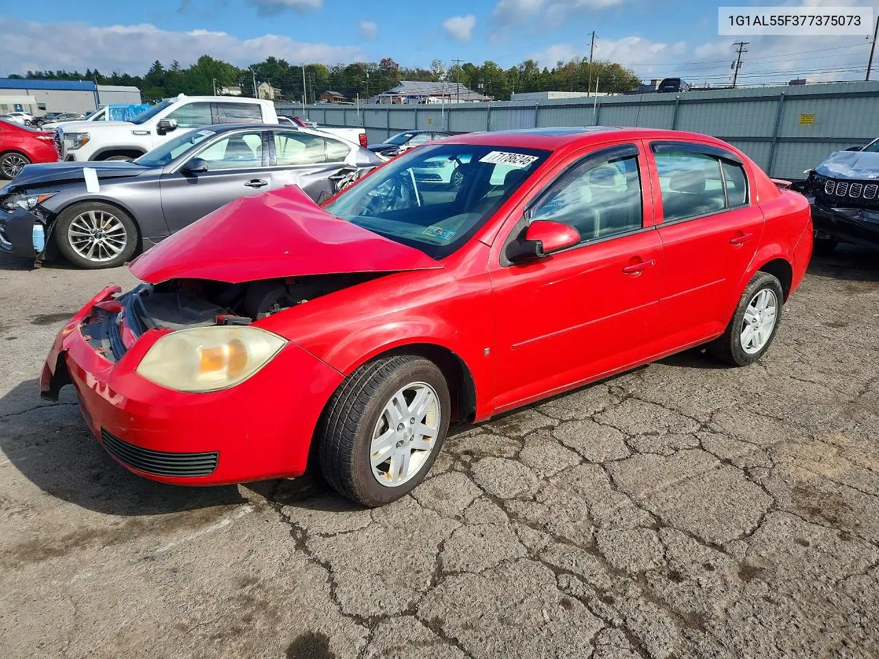 CHEVROLET COBALT 2007, VIN 1G1AL55F377375073