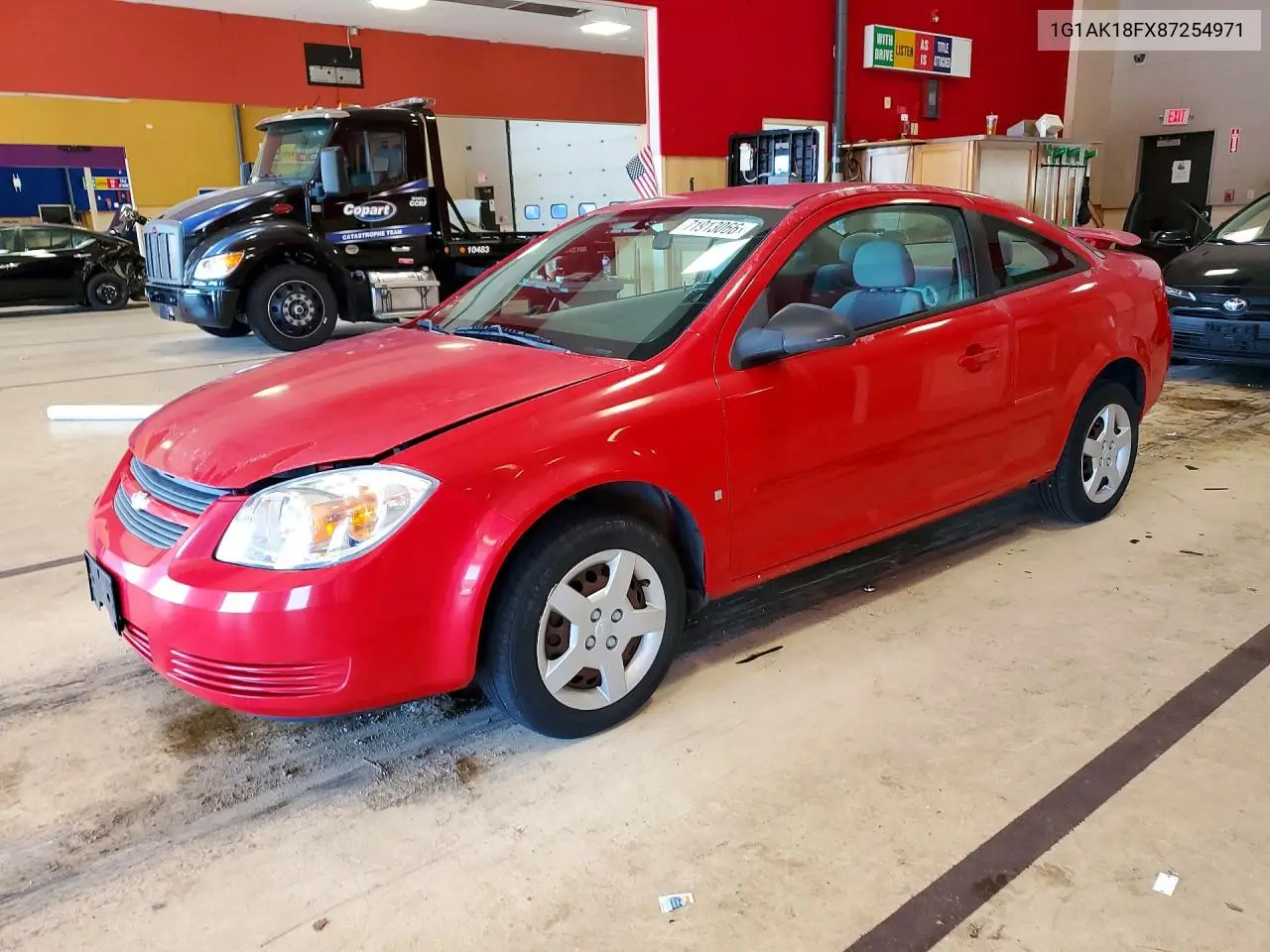 CHEVROLET COBALT 2008, VIN 1G1AK18FX87254971