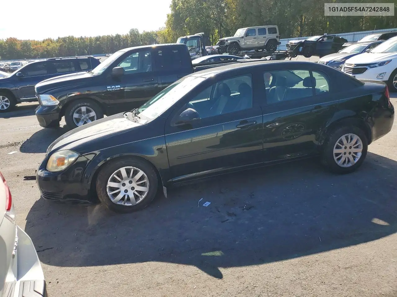 CHEVROLET COBALT 2010, VIN 1G1AD5F54A7242848