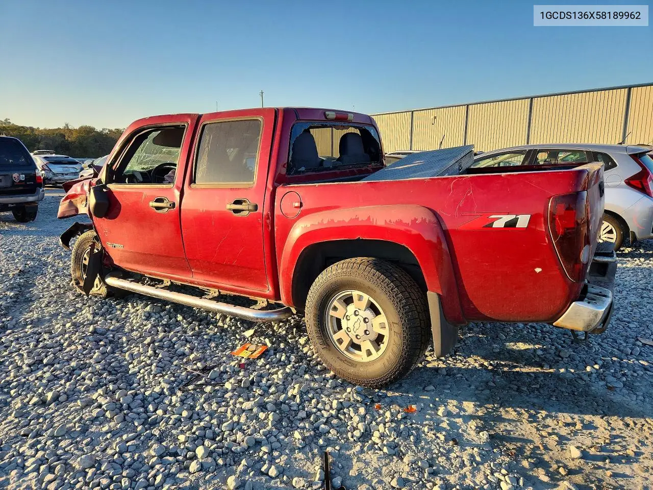 2005 CHEVROLET COLORADO VIN 1GCDS136X58189962 — фото 2