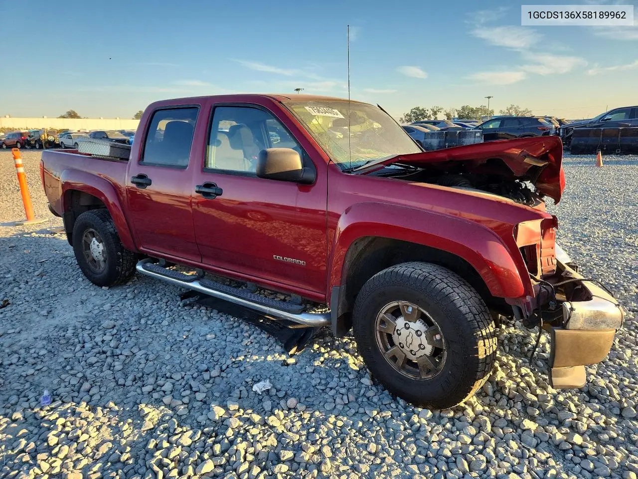 2005 CHEVROLET COLORADO VIN 1GCDS136X58189962 — фото 4