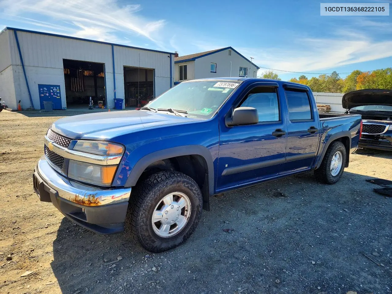 CHEVROLET COLORADO 2006, VIN 1GCDT136368222105