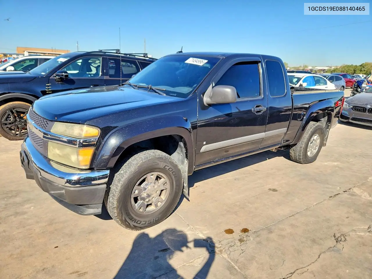 CHEVROLET COLORADO 2008, VIN 1GCDS19E088140465
