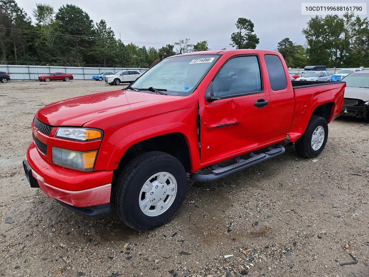 CHEVROLET COLORADO 2008, VIN 1GCDT199688161790