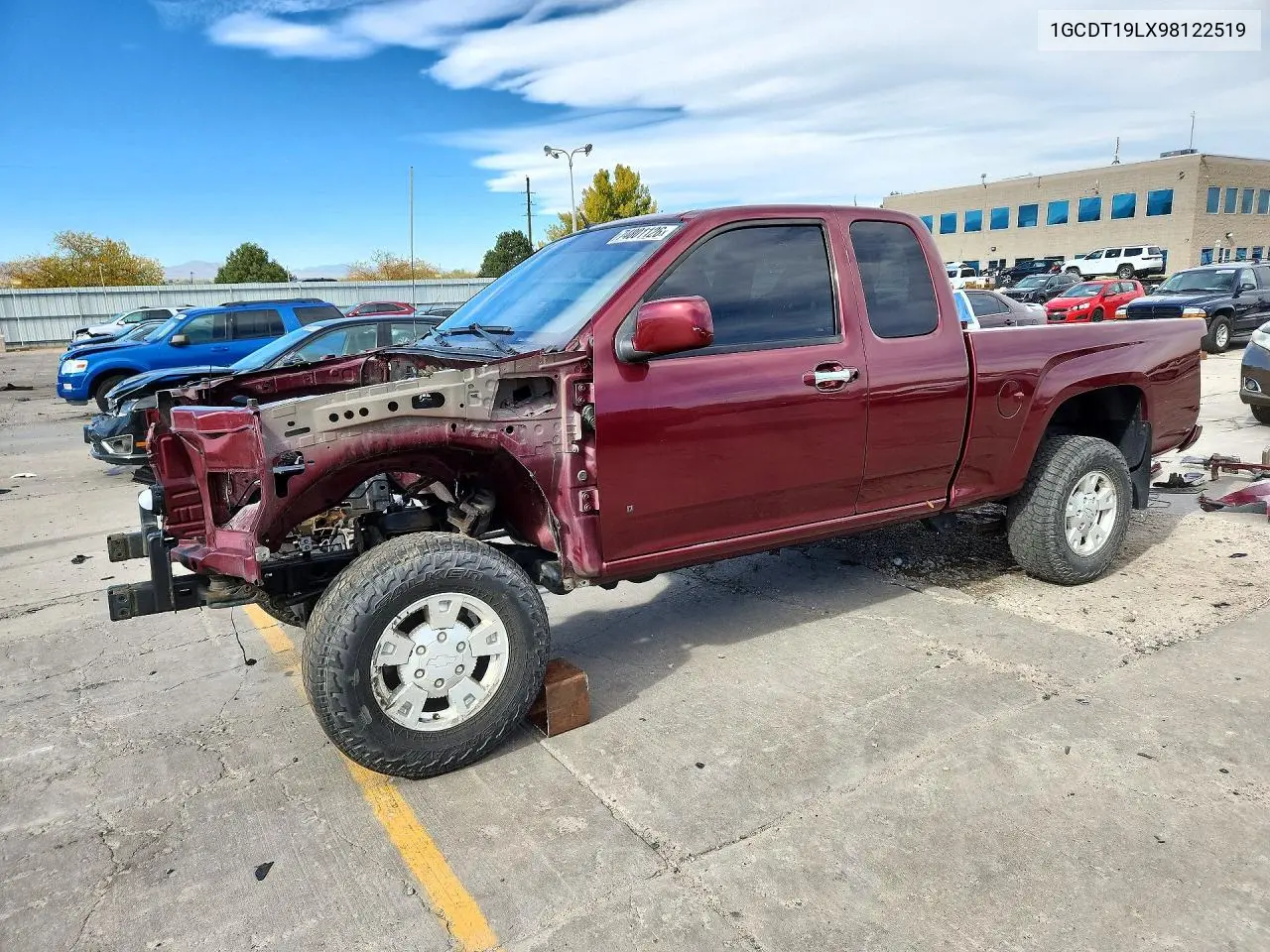 CHEVROLET COLORADO 2009, VIN 1GCDT19LX98122519