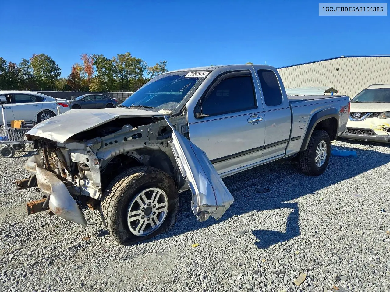 CHEVROLET COLORADO 2010, VIN 1GCJTBDE5A8104385