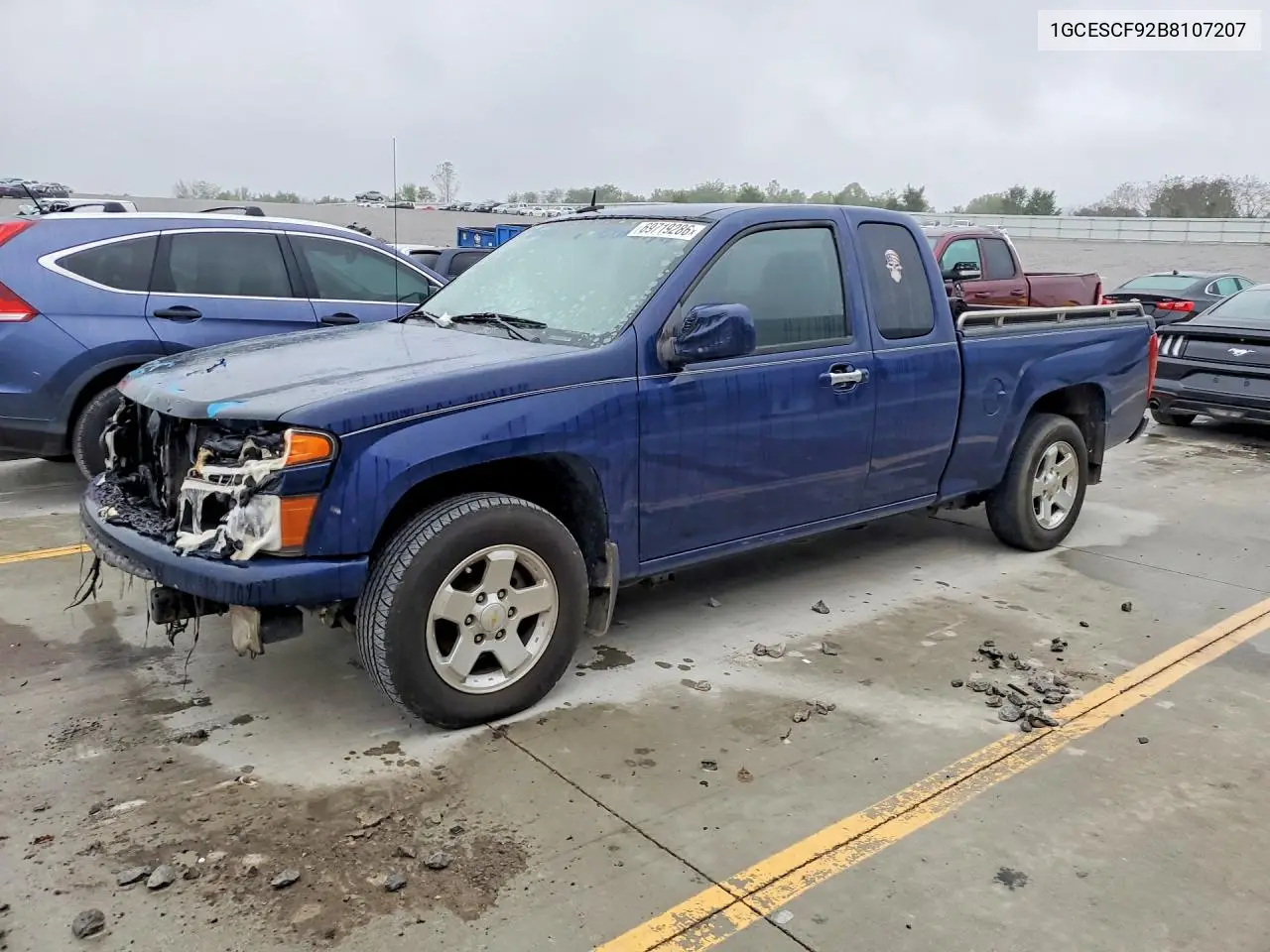 CHEVROLET COLORADO 2011, VIN 1GCESCF92B8107207