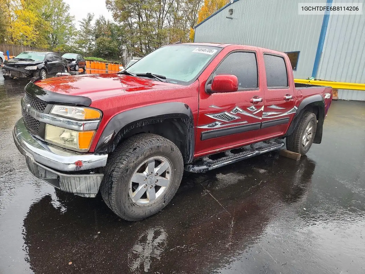 CHEVROLET COLORADO 2011, VIN 1GCHTDFE6B8114206