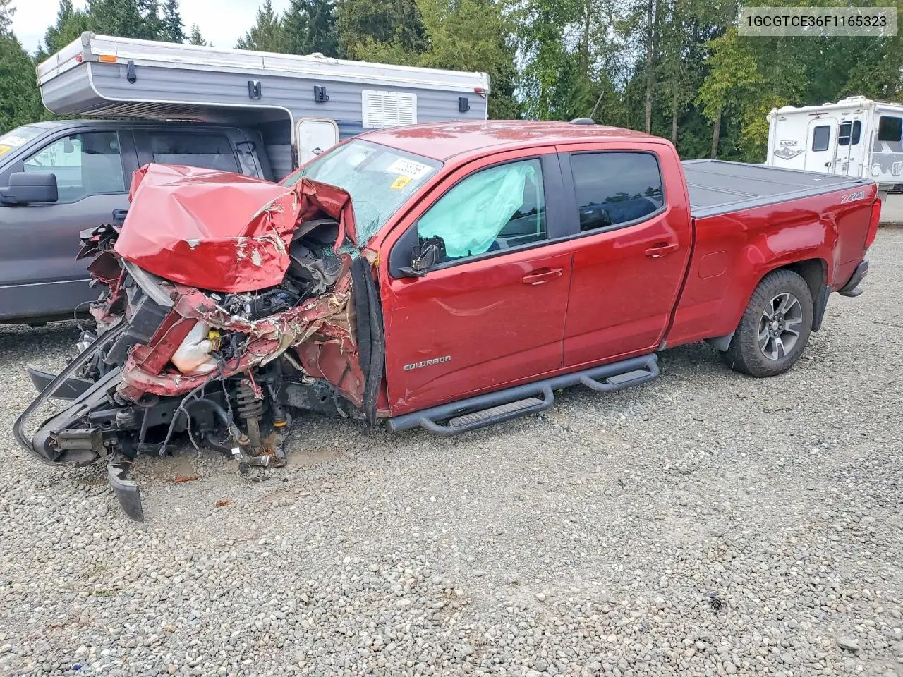 CHEVROLET COLORADO 2015, VIN 1GCGTCE36F1165323