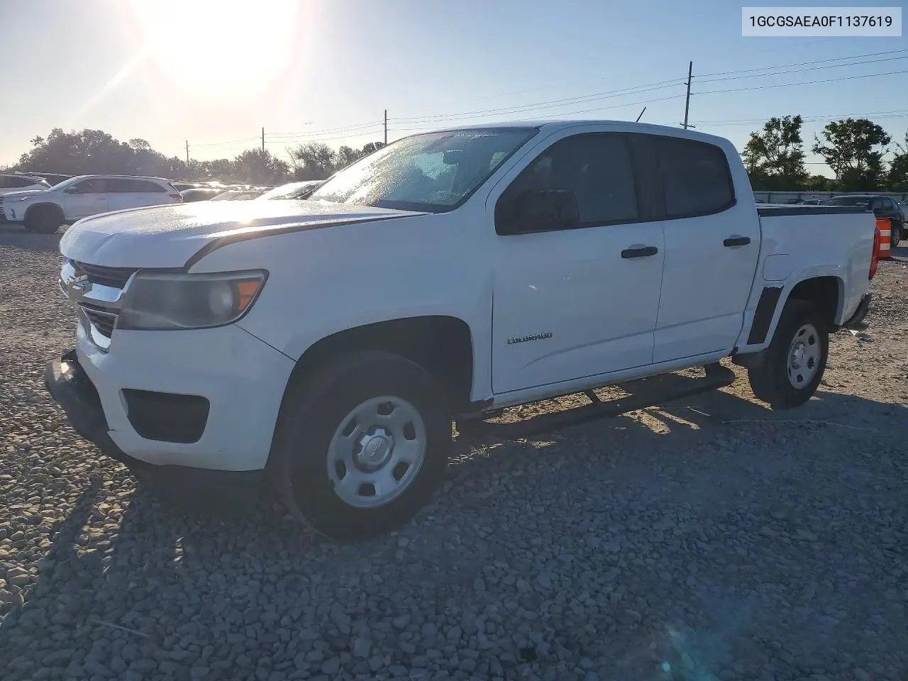 CHEVROLET COLORADO 2015, VIN 1GCGSAEA0F1137619