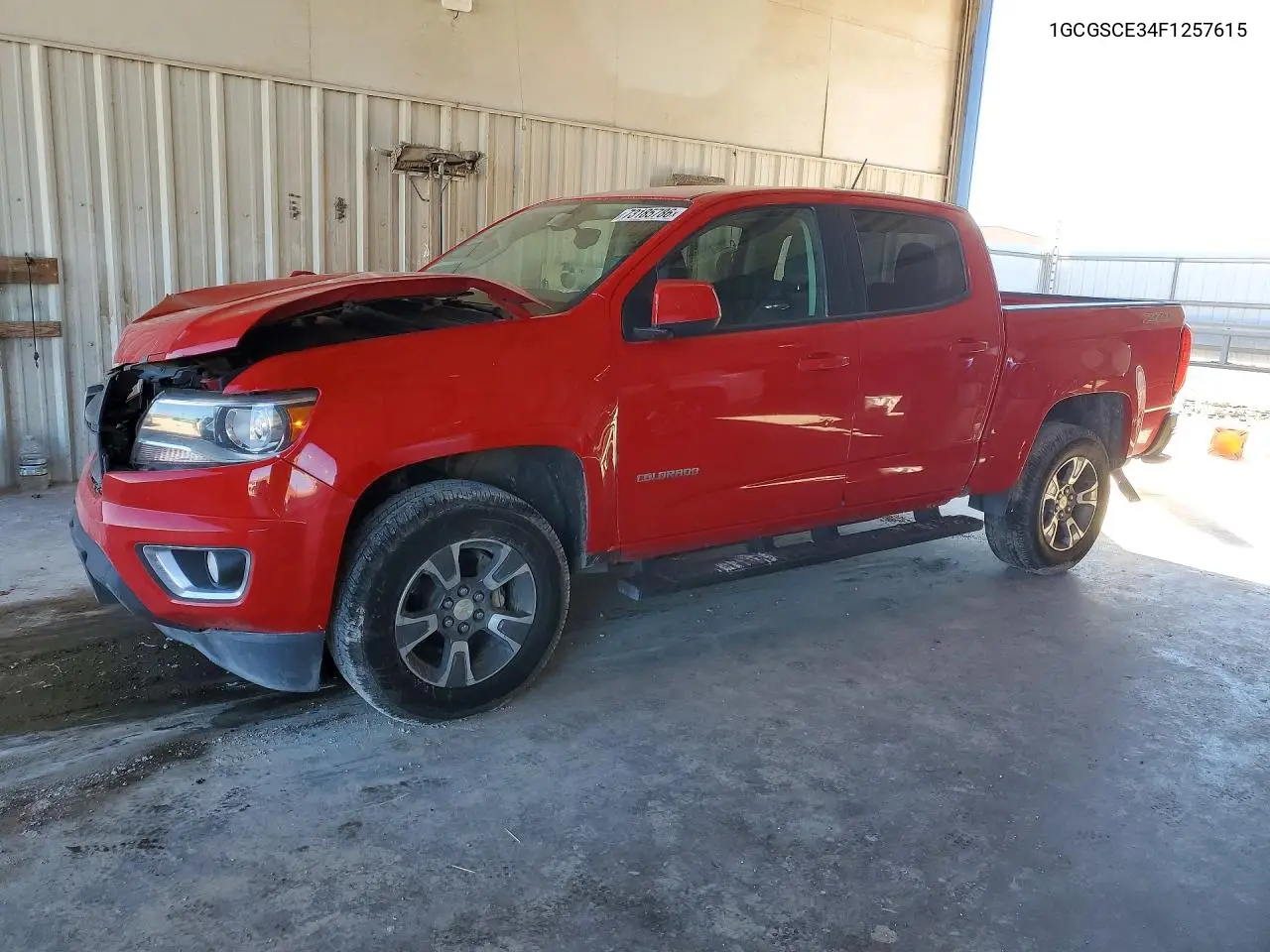 CHEVROLET COLORADO 2015, VIN 1GCGSCE34F1257615