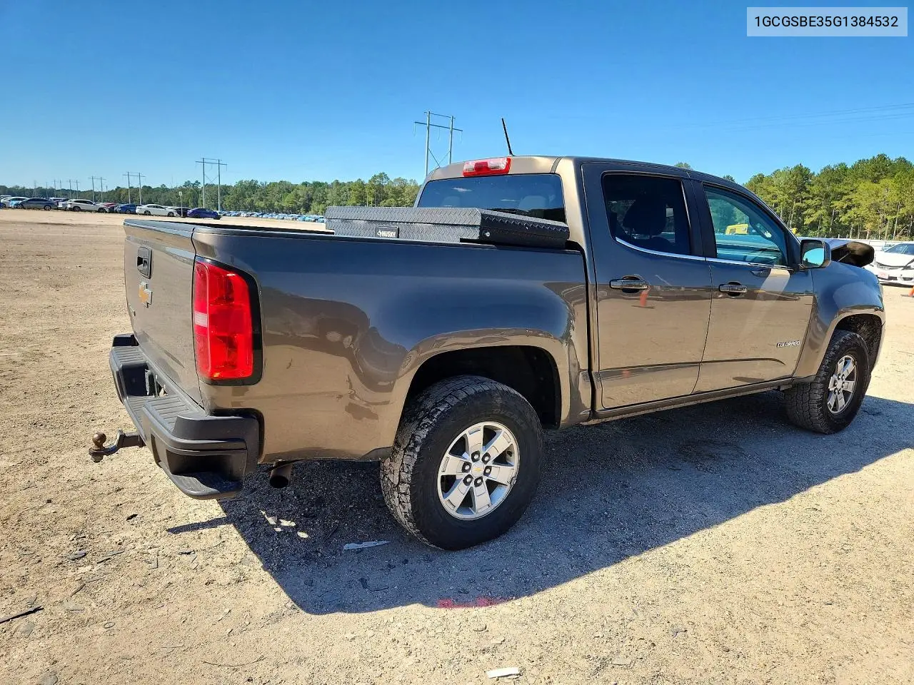2016 CHEVROLET COLORADO VIN 1GCGSBE35G1384532 — фото 3