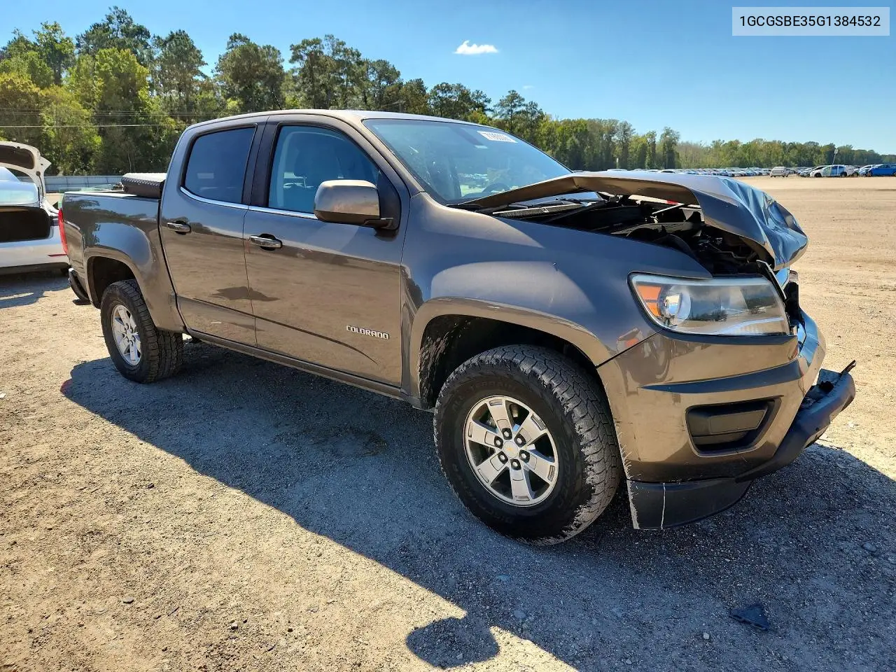 2016 CHEVROLET COLORADO VIN 1GCGSBE35G1384532 — фото 4