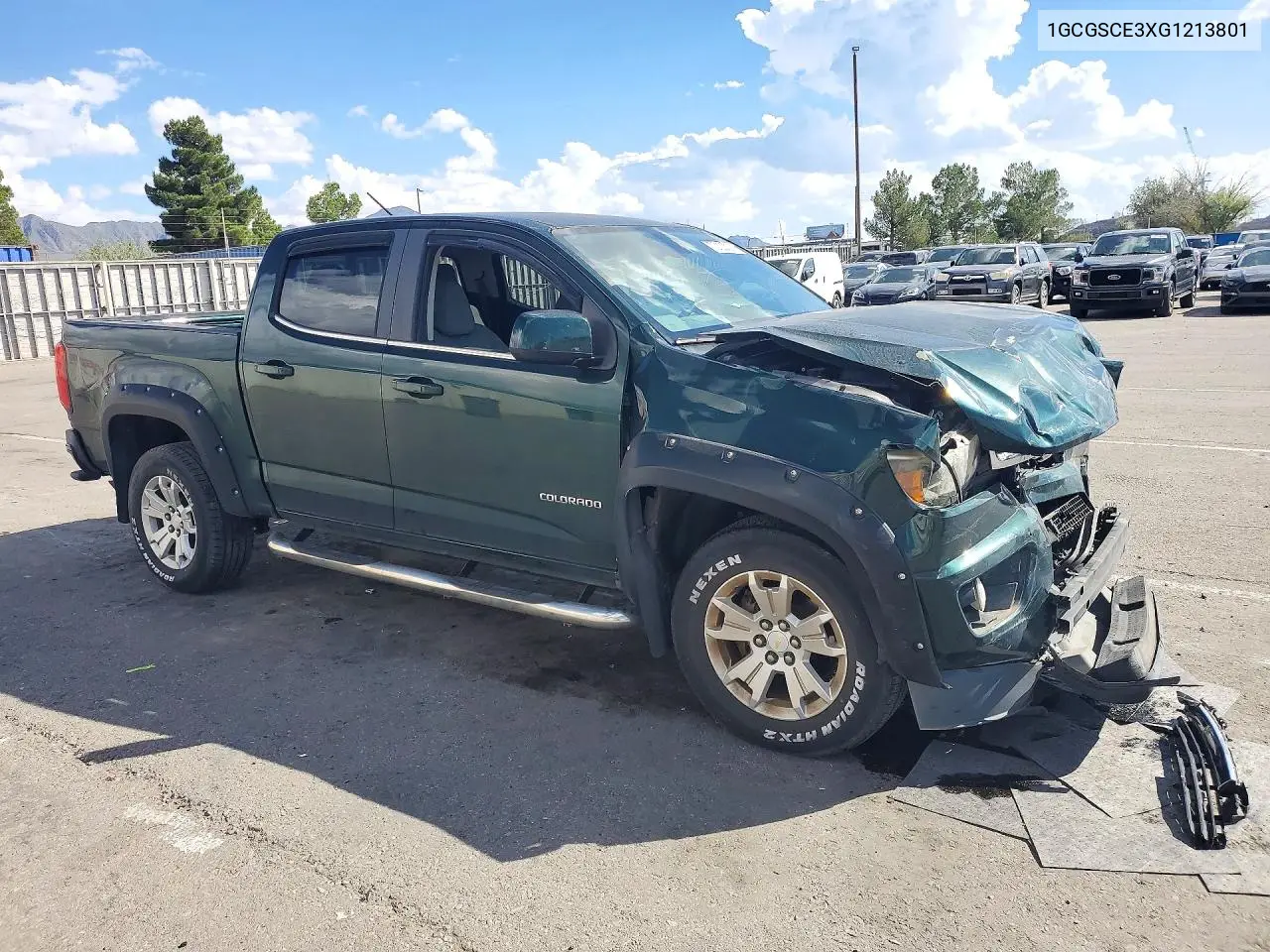 2016 CHEVROLET COLORADO VIN 1GCGSCE3XG1213801 — фото 4