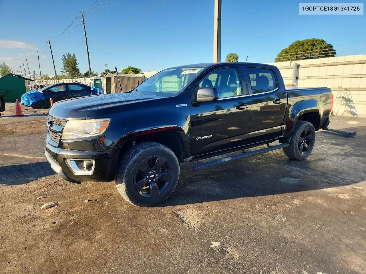 CHEVROLET COLORADO 2016, VIN 1GCPTCE18G1341725