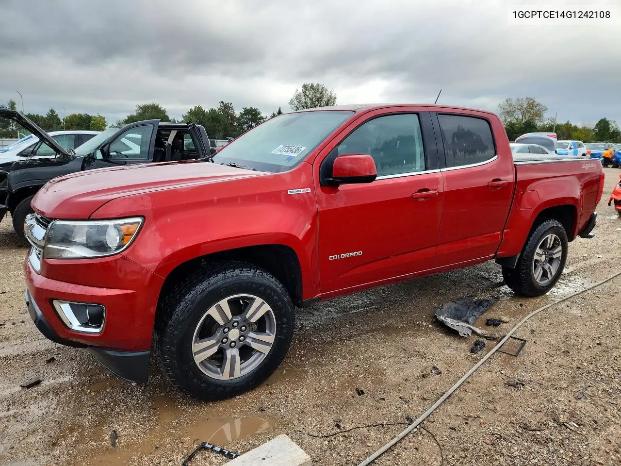 CHEVROLET COLORADO 2016, VIN 1GCPTCE14G1242108