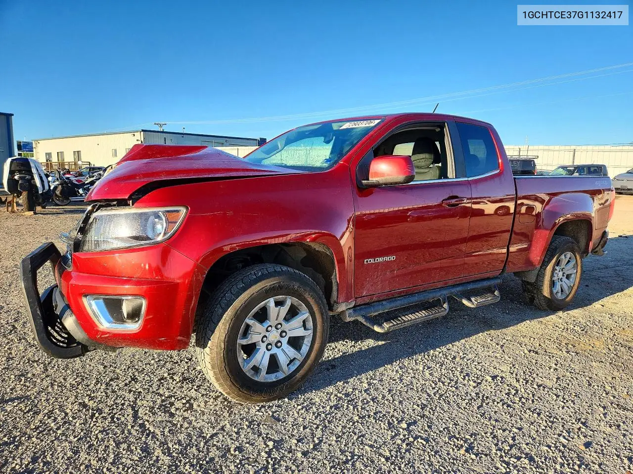 CHEVROLET COLORADO 2016, VIN 1GCHTCE37G1132417