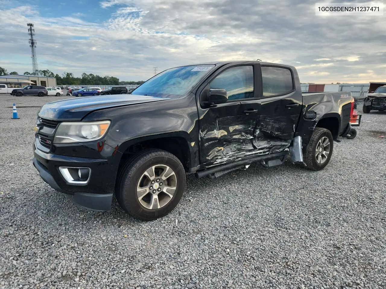 CHEVROLET COLORADO 2017, VIN 1GCGSDEN2H1237471