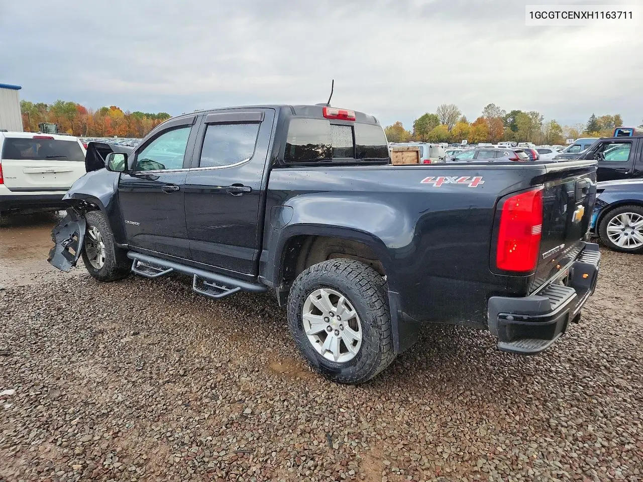 2017 CHEVROLET COLORADO VIN 1GCGTCENXH1163711 — фото 2