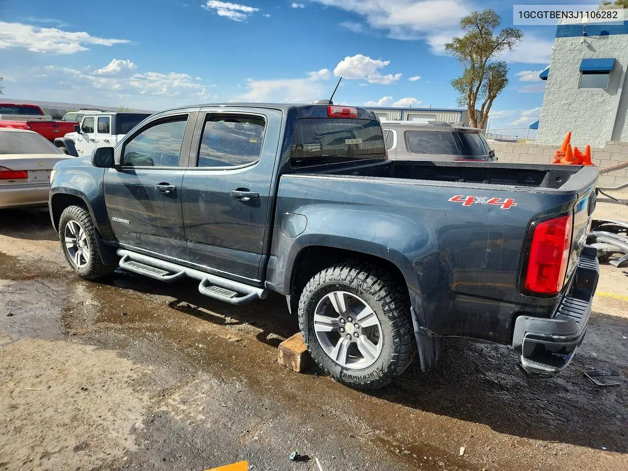 2018 CHEVROLET COLORADO VIN 1GCGTBEN3J1106282 — фото 2