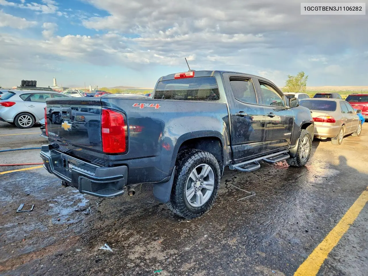 2018 CHEVROLET COLORADO VIN 1GCGTBEN3J1106282 — фото 3