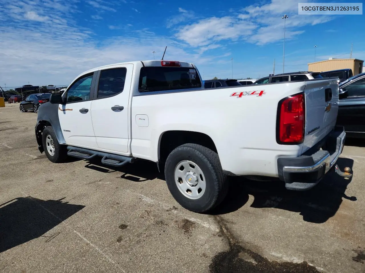 2018 CHEVROLET COLORADO VIN 1GCGTBEN3J1263195 — фото 2