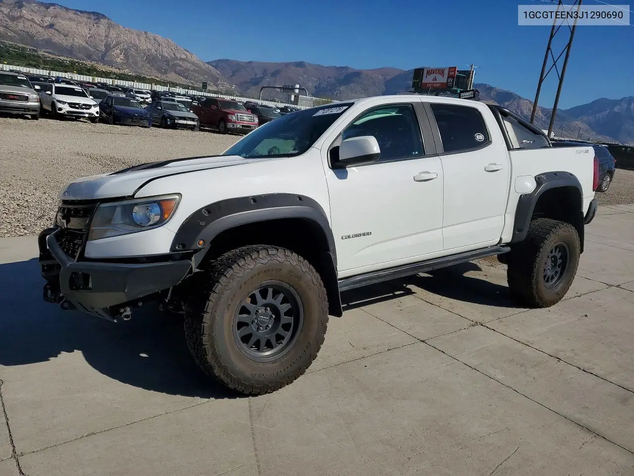 CHEVROLET COLORADO 2018, VIN 1GCGTEEN3J1290690