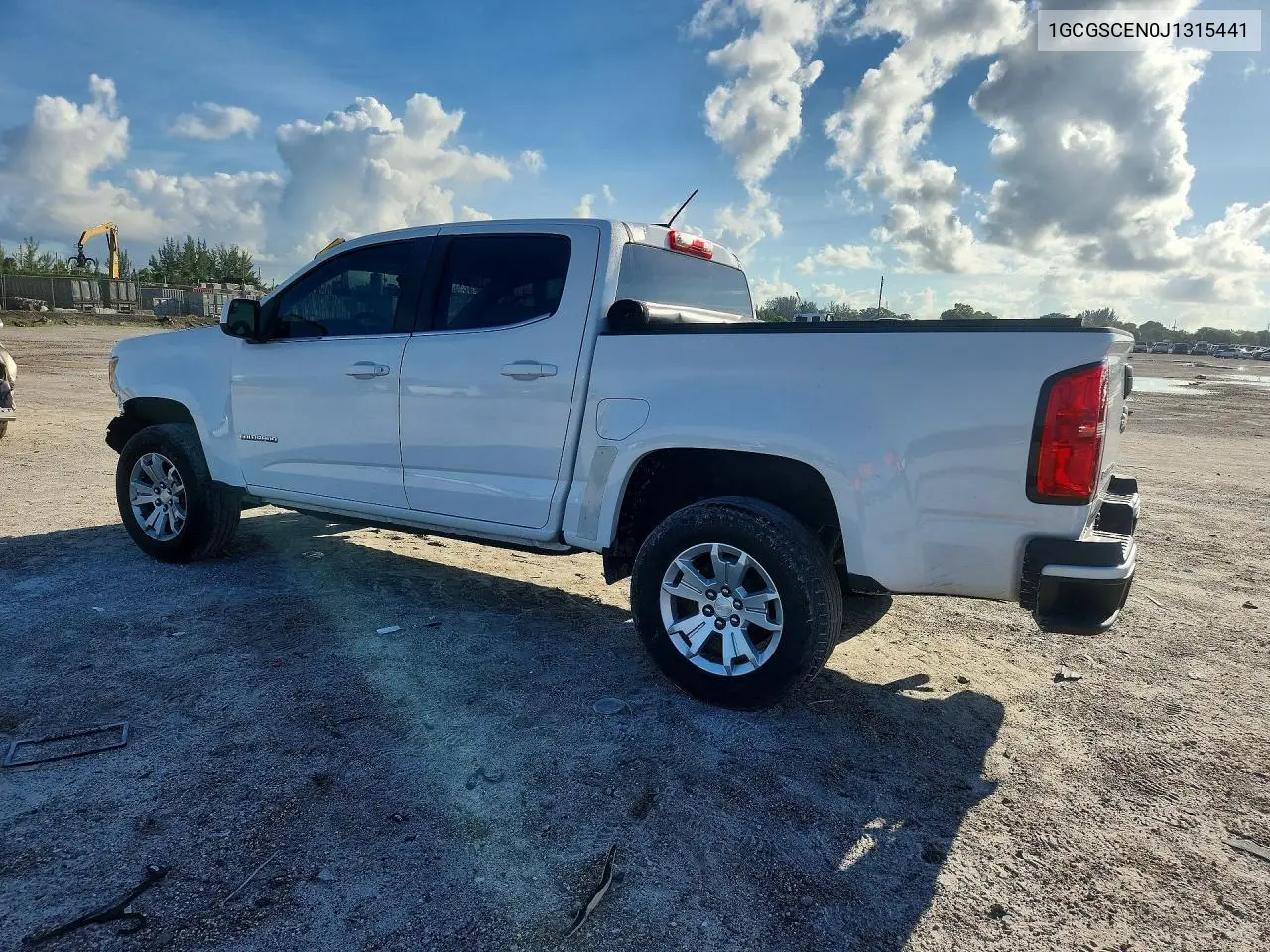 2018 CHEVROLET COLORADO VIN 1GCGSCEN0J1315441 — фото 2