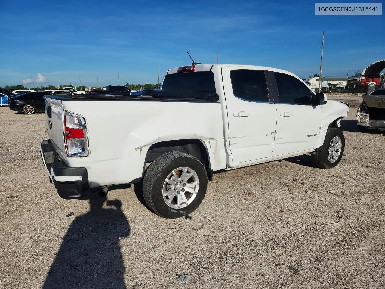 2018 CHEVROLET COLORADO VIN 1GCGSCEN0J1315441 — фото 3