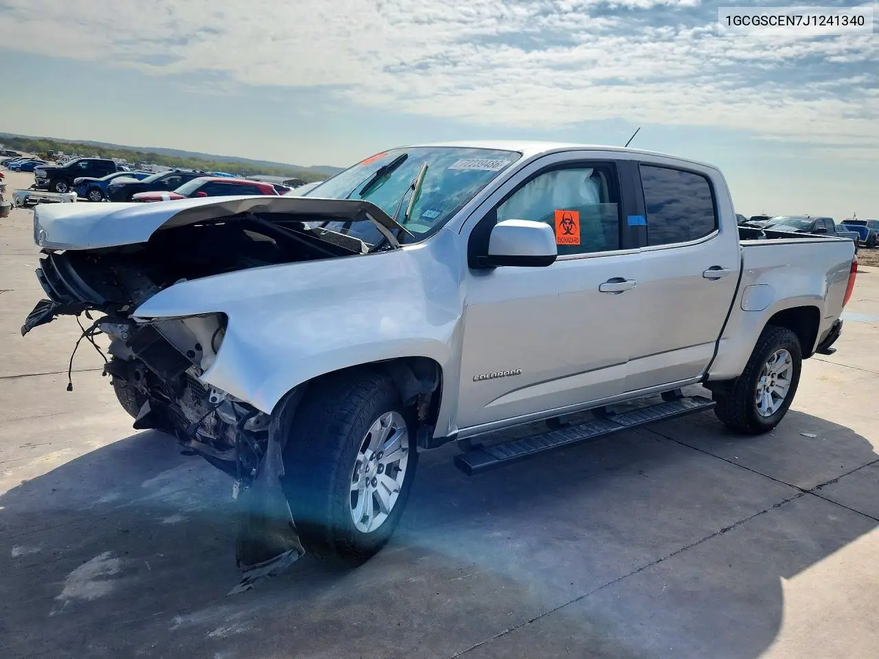 CHEVROLET COLORADO 2018, VIN 1GCGSCEN7J1241340