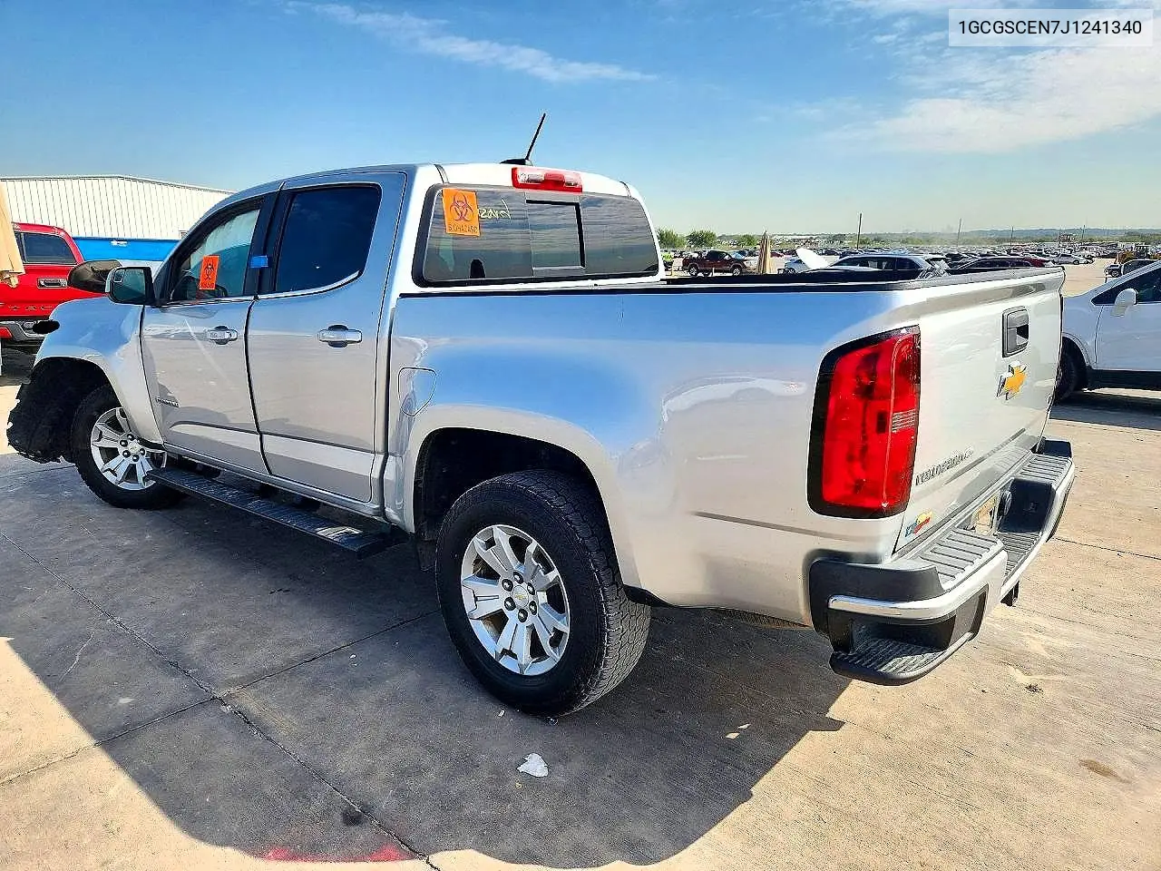 2018 CHEVROLET COLORADO VIN 1GCGSCEN7J1241340 — фото 2