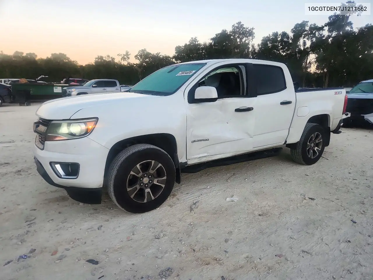 CHEVROLET COLORADO 2018, VIN 1GCGTDEN7J1211662