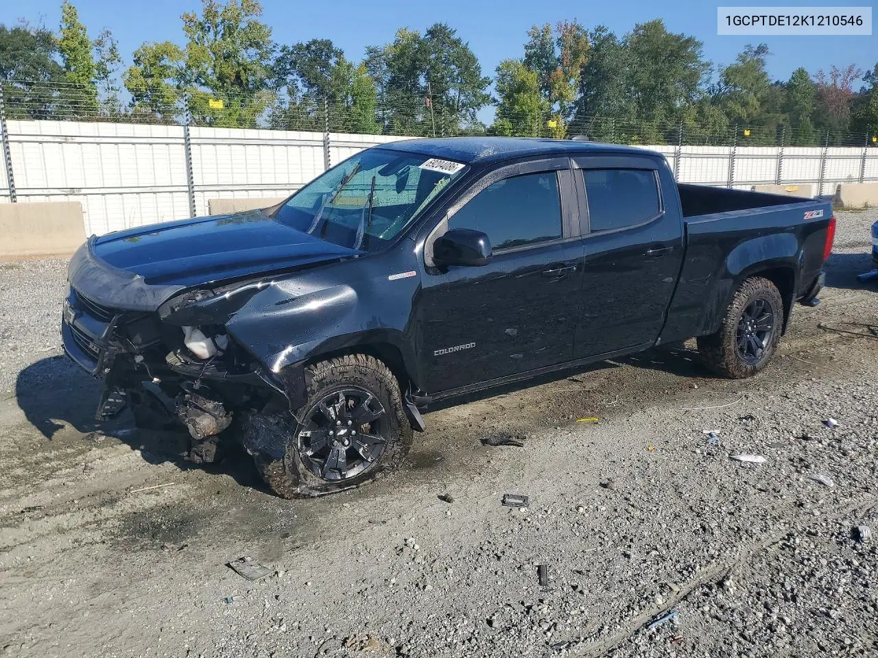 CHEVROLET COLORADO 2019, VIN 1GCPTDE12K1210546
