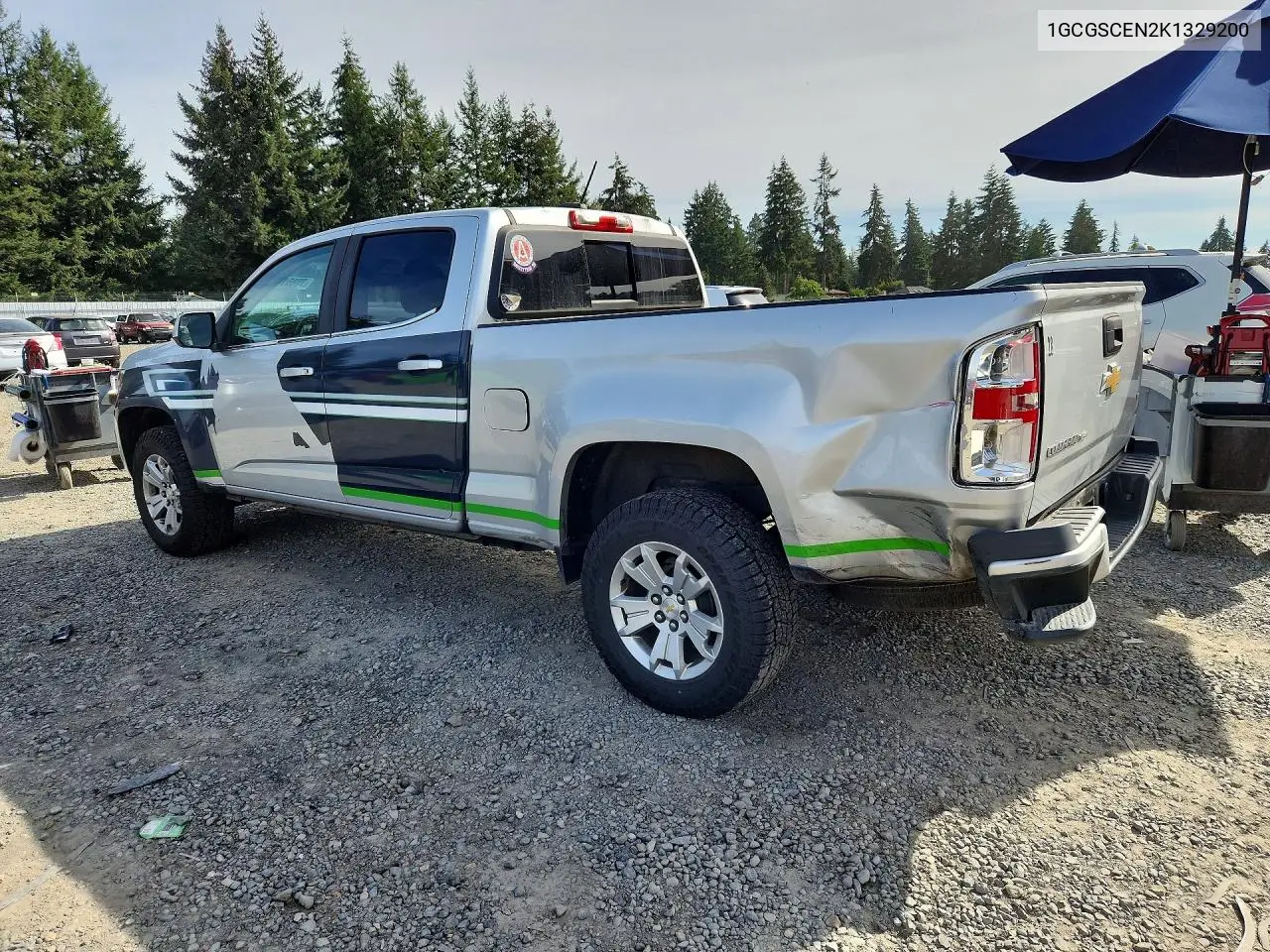 2019 CHEVROLET COLORADO VIN 1GCGSCEN2K1329200 — фото 2