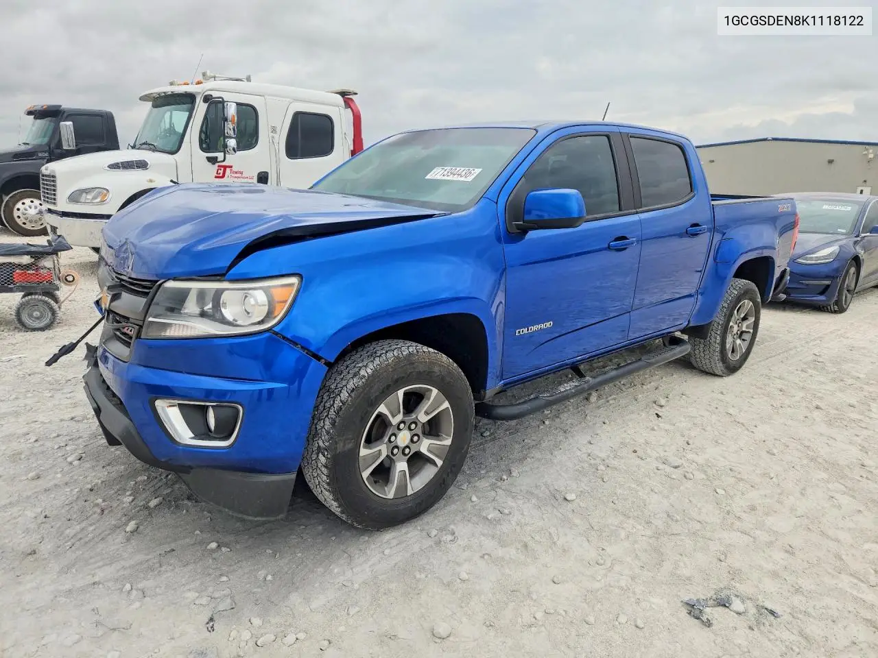 CHEVROLET COLORADO 2019, VIN 1GCGSDEN8K1118122