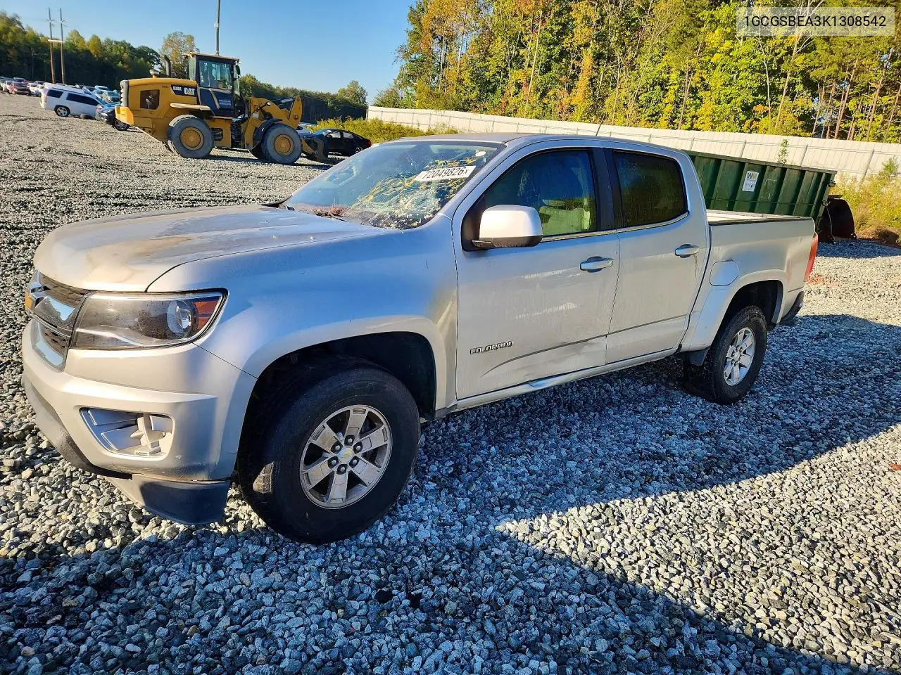 CHEVROLET COLORADO 2019, VIN 1GCGSBEA3K1308542
