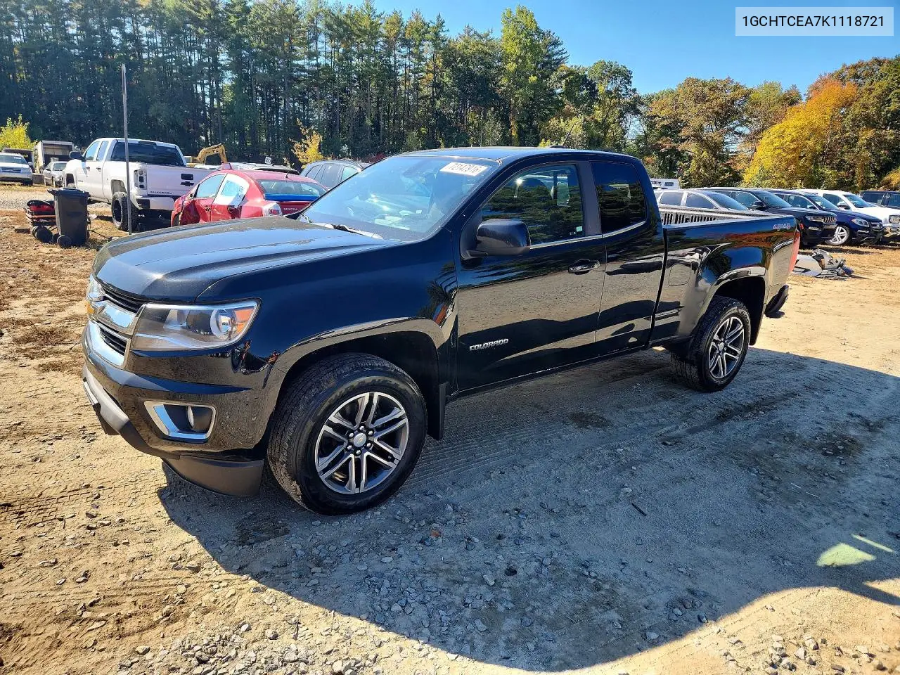 CHEVROLET COLORADO 2019, VIN 1GCHTCEA7K1118721